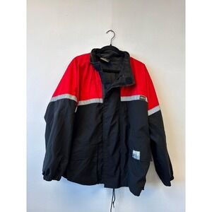 Vintage Gore-Tex Moto Line Jacket Mens XL Red Black Reflective Outdoor 90s